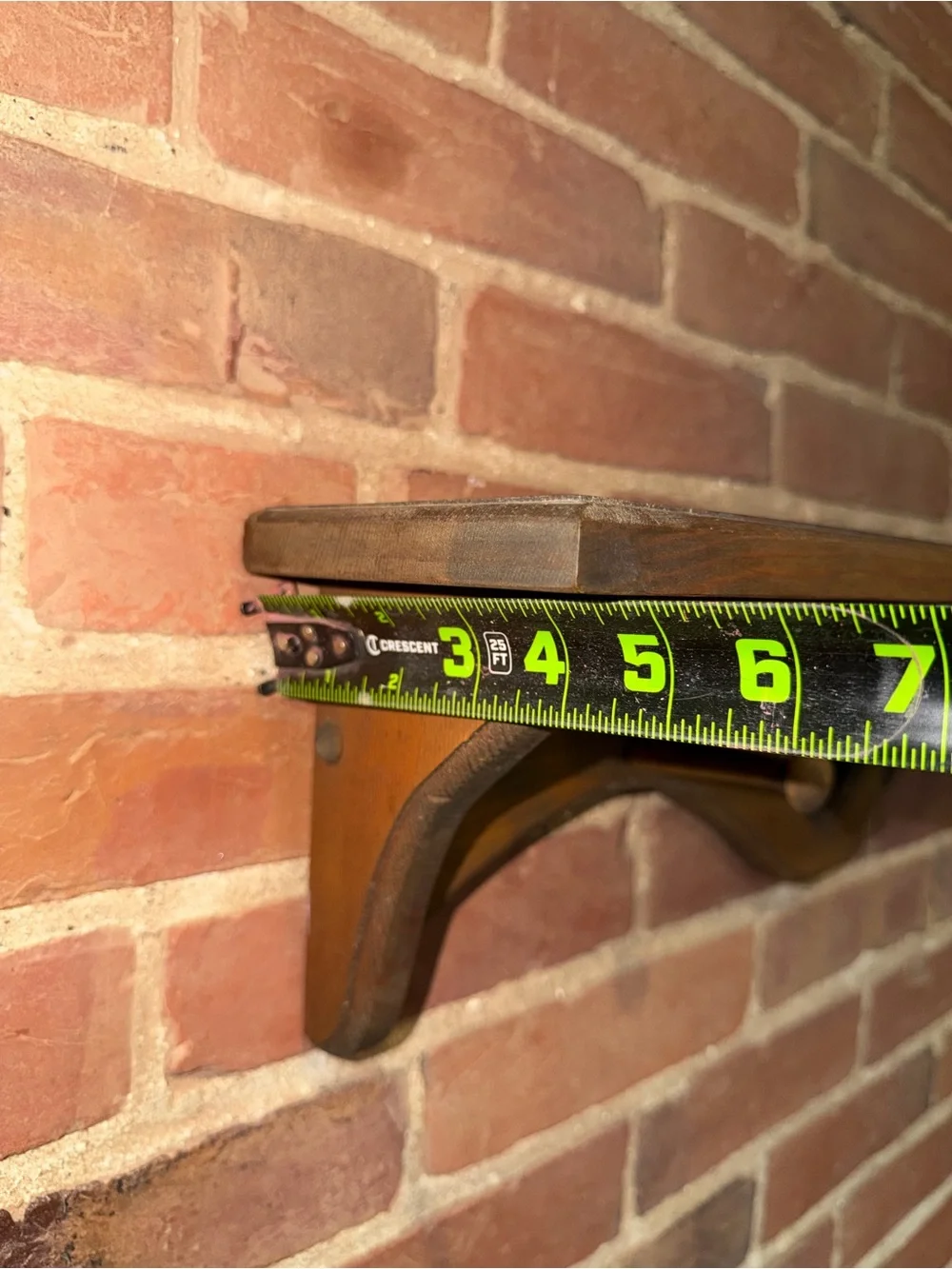 Heart Cutout Wooden Wall Shelf in Brown - Classic Rustic Farmhouse Coat Hanger